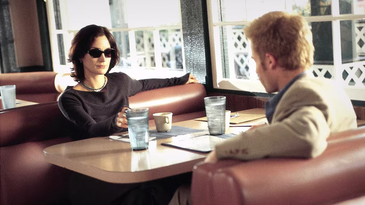 Natalie and Leonard in Memento