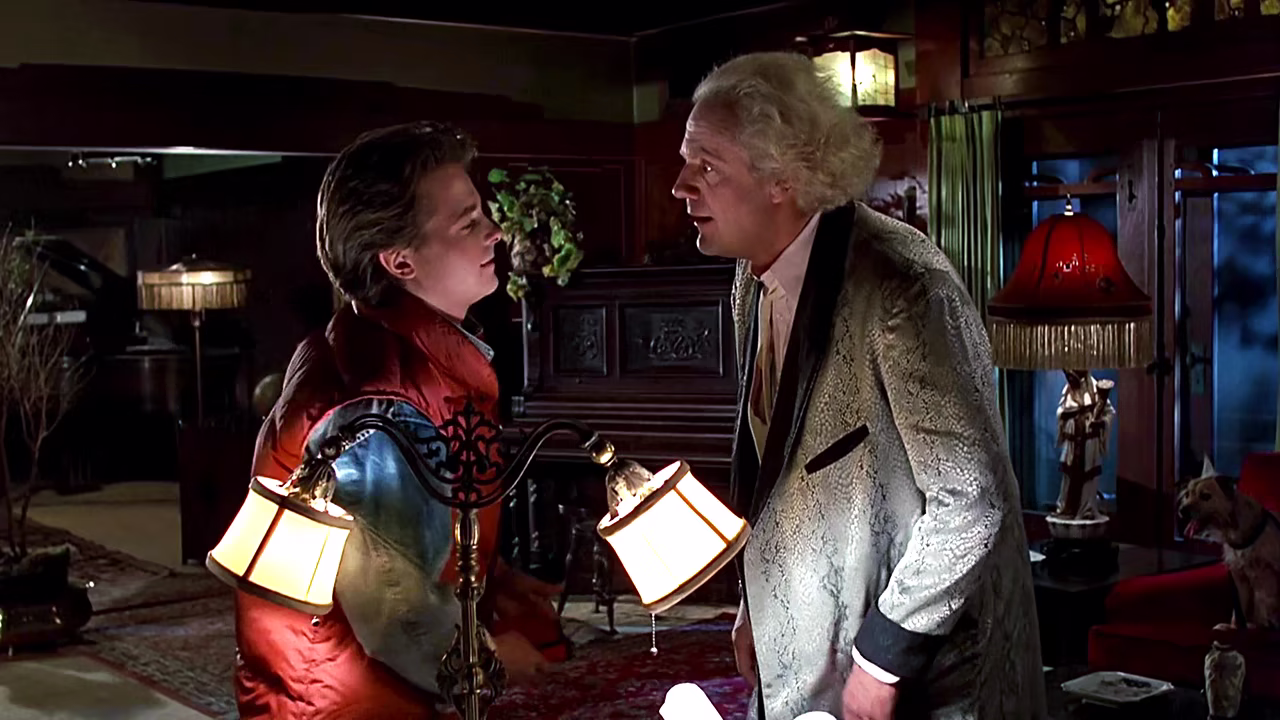 Marty McFly and Emmett Brown