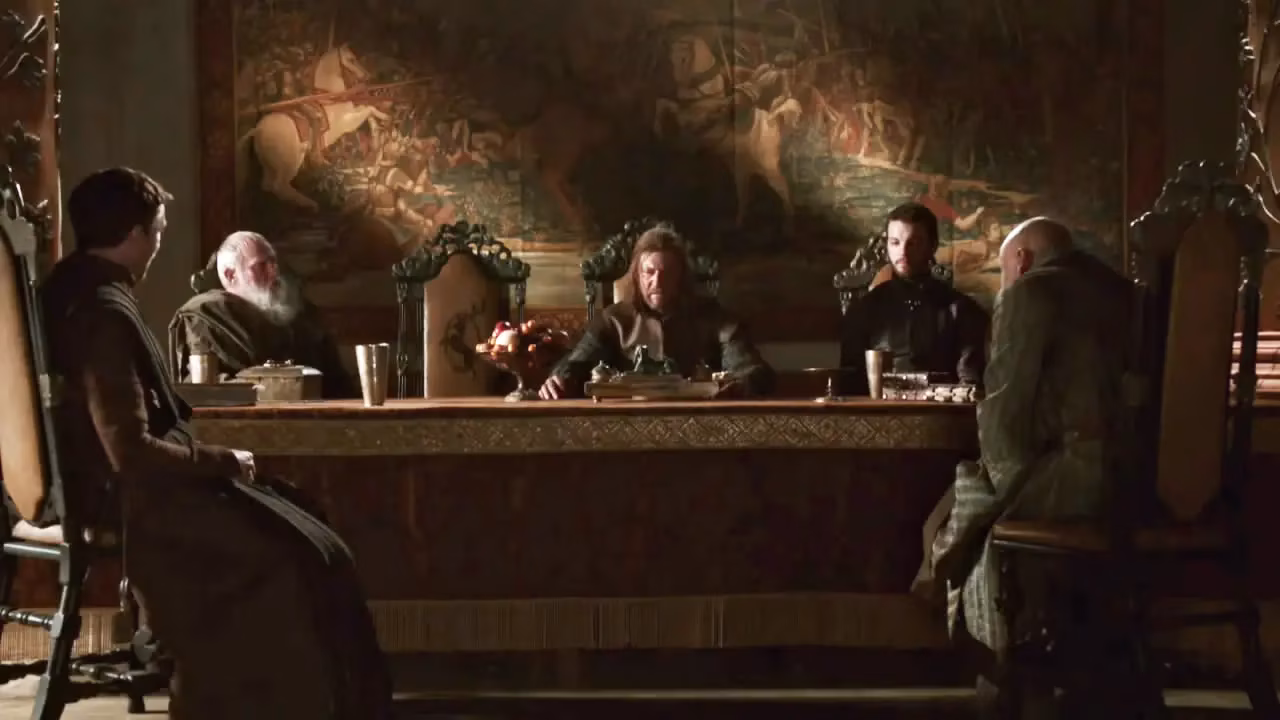 Ned Stark at the Council Meeting