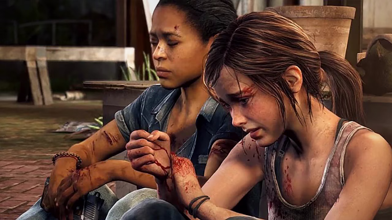 Ellie and Riley in The Last Of Us