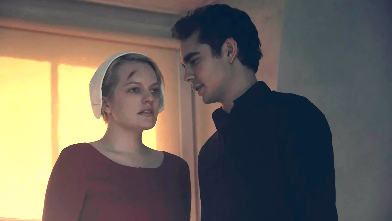 June Osborne and Nick Blaine
